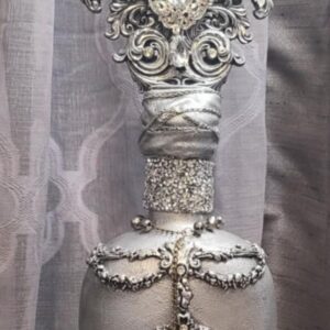 Silver Decorative Bling Bottle