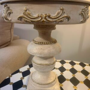 Regal White & Gold Table Riser